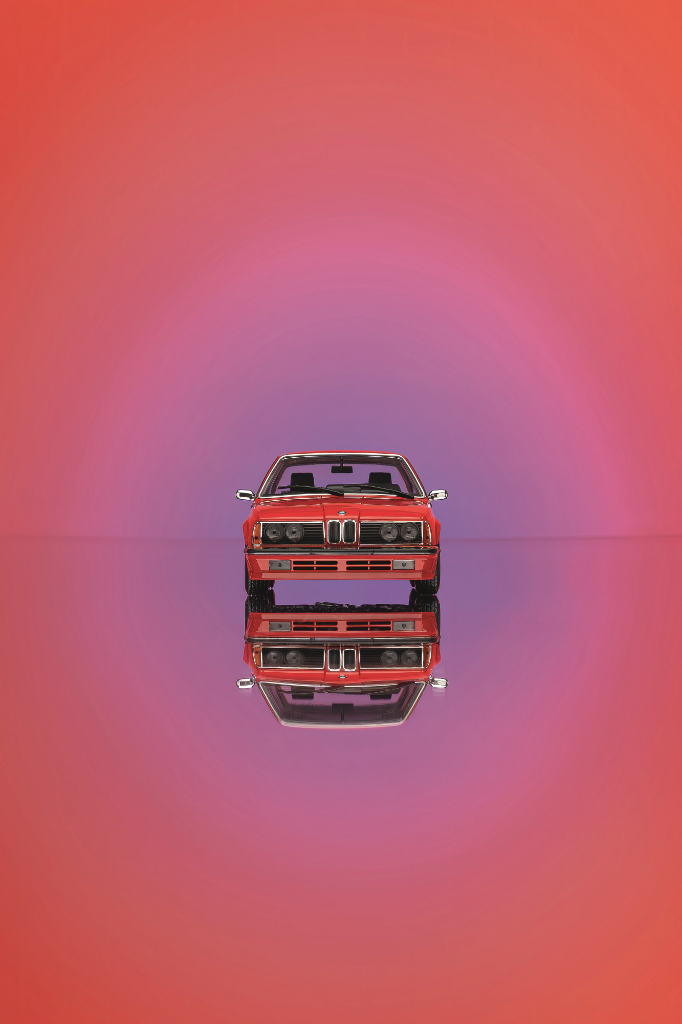 BMW 635 CSI Red Toy 1:18